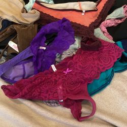 A relevant stock photo of used panties for sale in a typical setting.