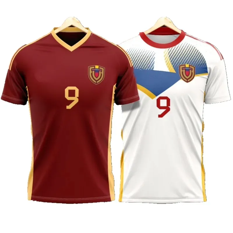 A relevant stock photo of venezuela soccer jersey in a typical setting.