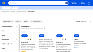 Walmart - Halloween Masks
