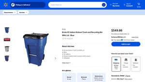 Rubbermaid - BRUTE Trash Can