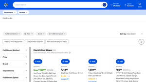 Walmart - 16-Inch 20-Volt Electric Lawn Mower Kit
