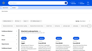 Walmart - Blue Solar Rocks for Landscaping