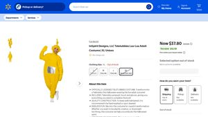 Walmart - Adult Laa-Laa Costume
