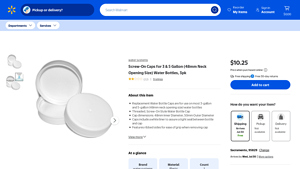 Walmart - 3pk Screw-On Lids for Water Jugs