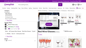 Wayfair - Red Wine Glasses