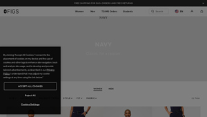 Figs - Women's Navy Scrubs Collection