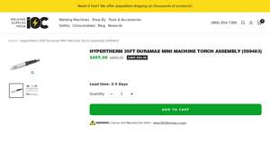 Hypertherm - Duramax Mini Torch Assembly