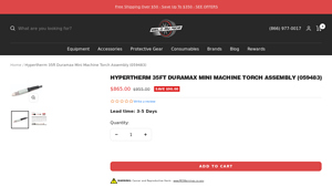 Hypertherm - Duramax Mini Machine Torch Assembly