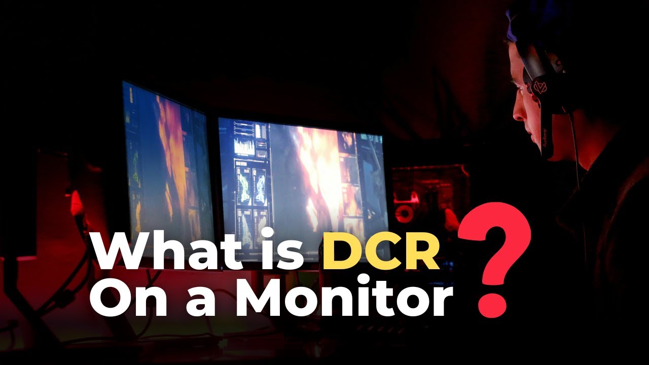 A relevant stock photo of what is dcr on a monitor in a typical setting.