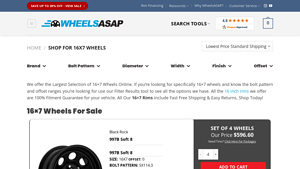 Wheels ASAP - 16x7 Custom Rims