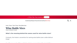 Wine Folly - Wine Bottle Sizes Guide