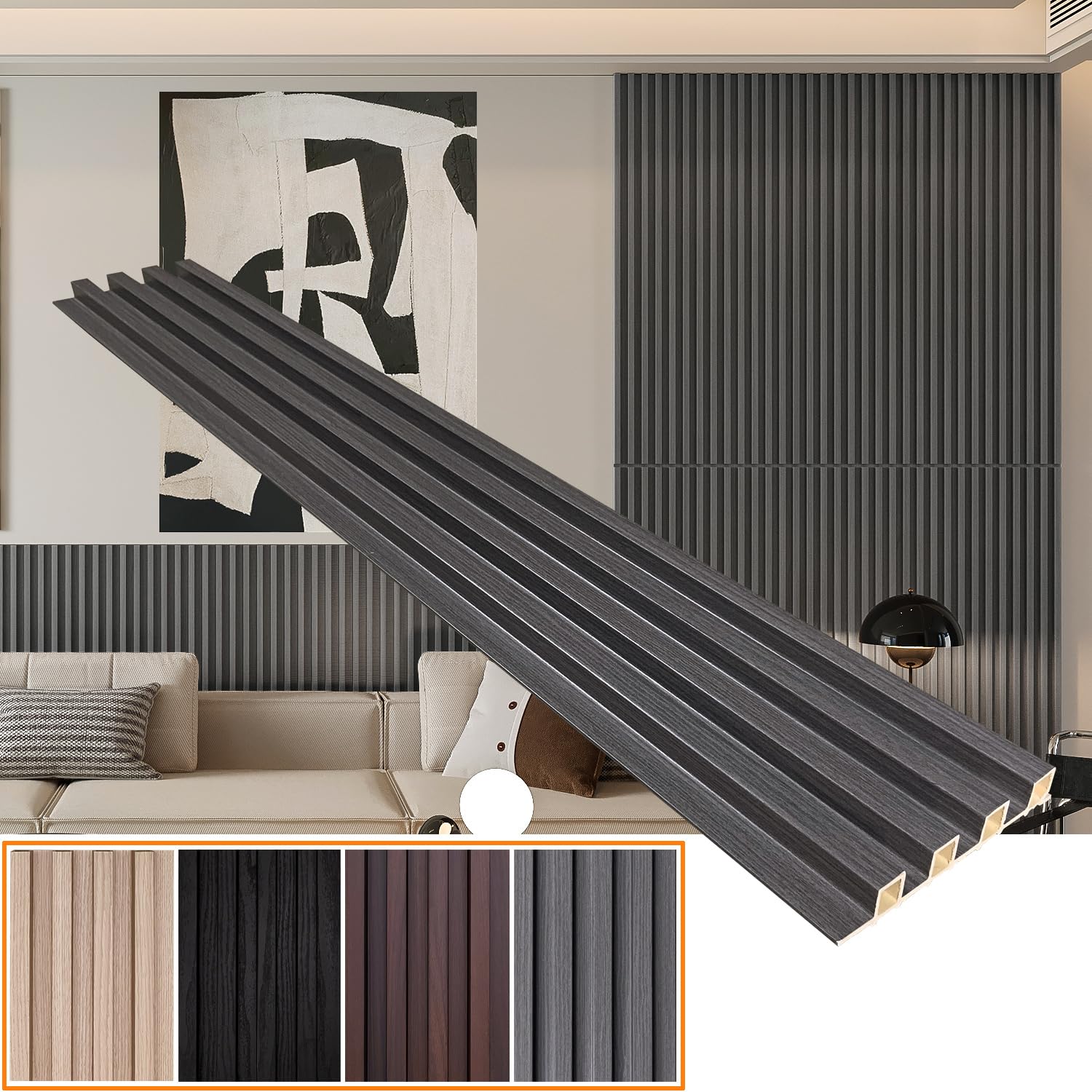 A relevant stock photo of wpc wall panel in a typical setting.