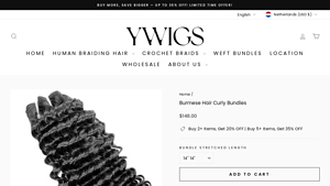 YWigs - Burmese Curly Hair Bundles