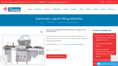 Automatic Liquid Filling Machine Manufacturer, Supplier in USA ...