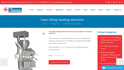 Tube Filling Sealing Machine in USA- Gel, Ointment, Cream, Tooth ...