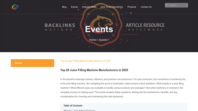 Top 20 Juice Filling Machine Manufacturers in 2025