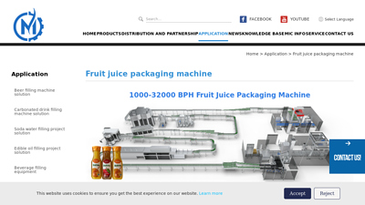 Fruit juice packaging machine - Micmachinery