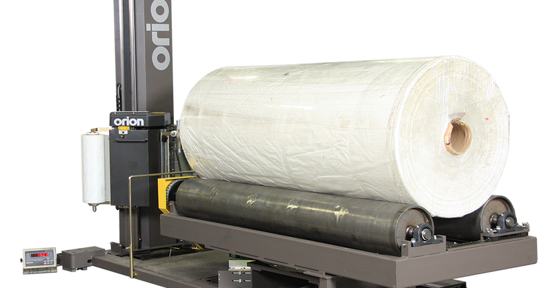 Illustrative example of pallet shrink wrap machine from Google Search