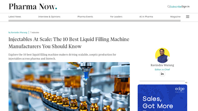 Top 10 Liquid Filling Machine Manufacturers in Pharma