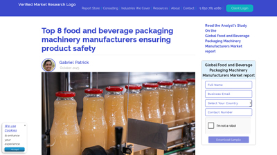 Top 8 Food and Beverage Packaging Machinery Manufacturers