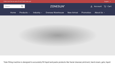 Squeezable Tube Filling Sealing Machine